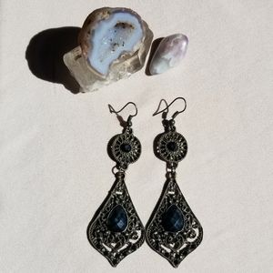 Vintage brass earrings